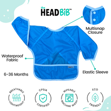 Load image into Gallery viewer, HeadBiB™ &amp; SleeveBiB Set: Blue
